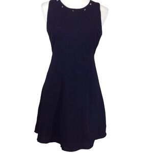 Umgee Studded Neck Dress Black